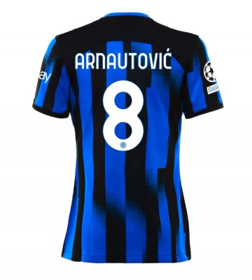 Inter Milan Marko Arnautovic #8 Primera Equipación Mujer 2023-24 Manga Corta